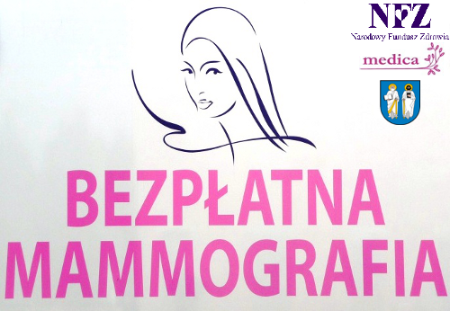 Zaproszenie na bezpłatne badania mammograficzne - gmina Rząśnia