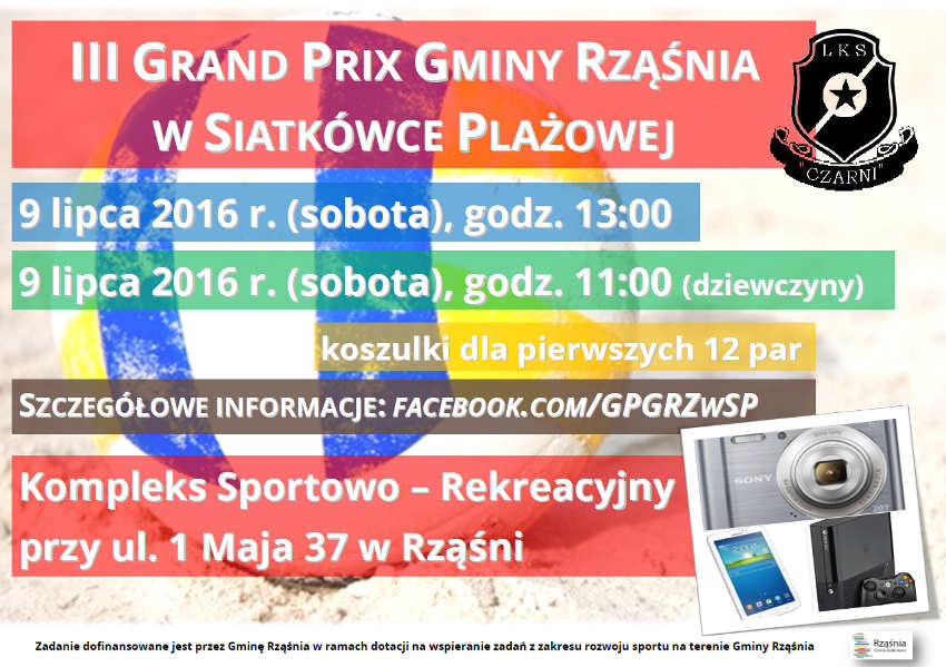 III Grand Prix Gminy Rząśnia w Siatkówce Plażowej