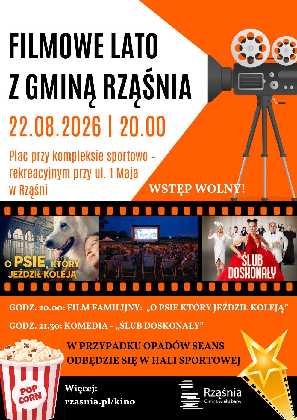 Już w sobotę! Filmowe lato z Gminą Rząśnia