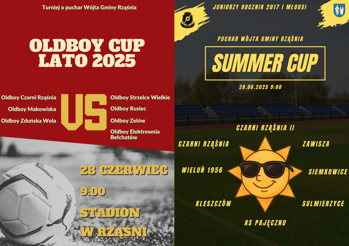 „Summer Cup 2025” i „Oldboy Cup 2025”.