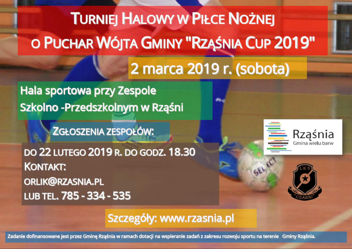 Turniej Halowy w Piłce Nożnej o Puchar Wójta Gminy "Rząśnia Cup 2019"