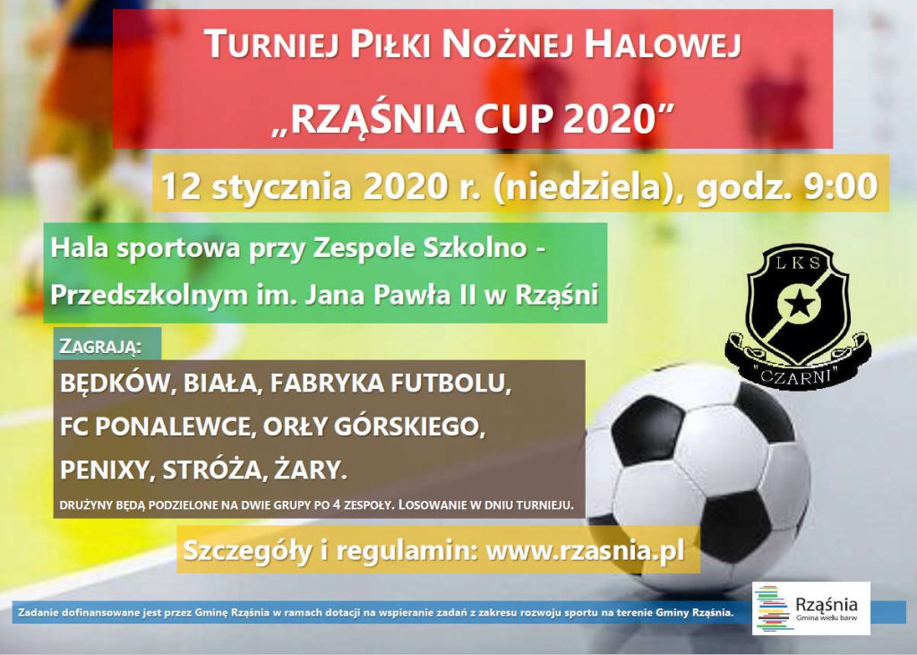 Turniej Piłki Nożnej Halowej "Rząśnia Cup 2020"