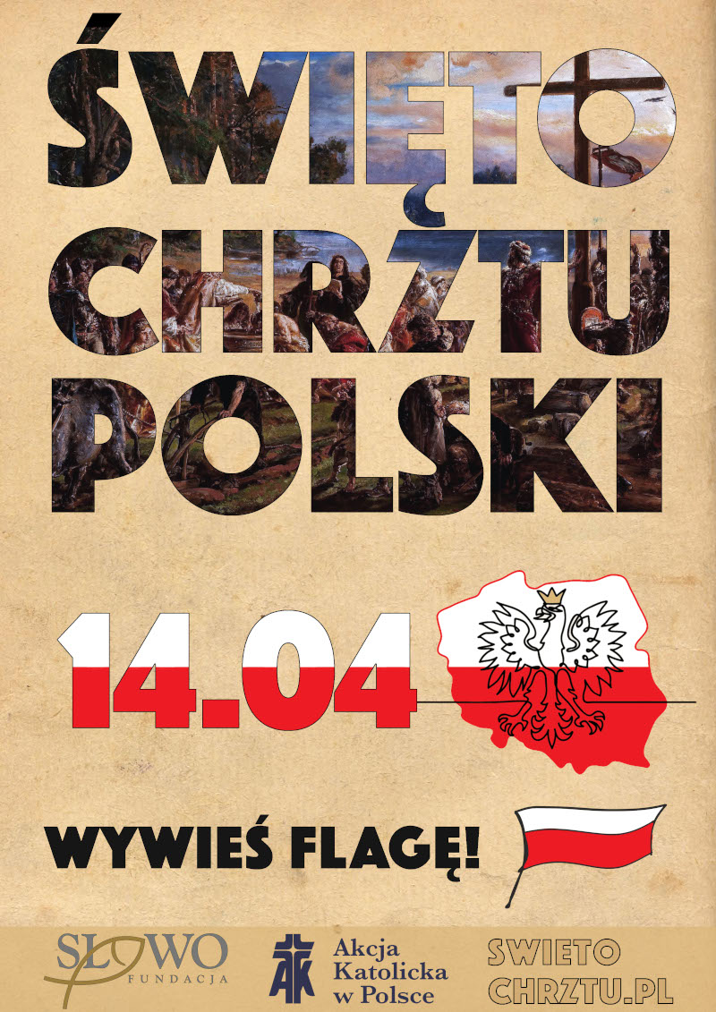 Wywieś flagę na Święto Chrztu Polski