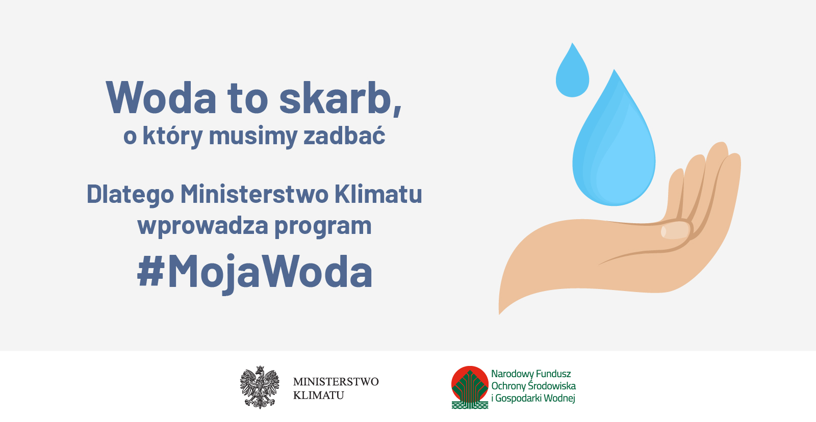 Nowy program "Moja Woda" - 100 milionów złotych na 20 tysięcy przydomowych retencji