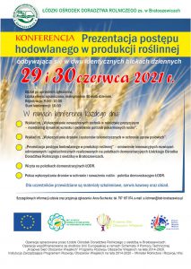Prezentacja postępu hodowlanego w produkcji roślinnej”