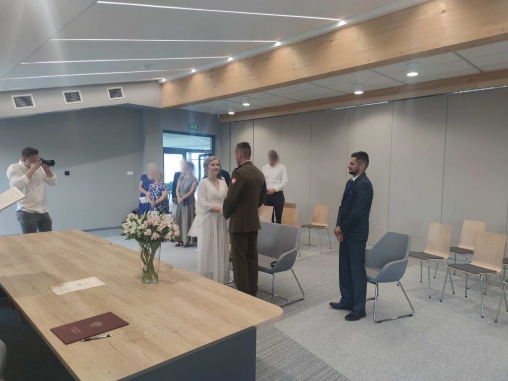 Pierwszy ślub w nowym Urzędzie Gminy w Rząśni