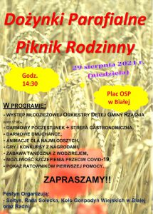 Dożynki parafialne i piknik rodzinny w Białej