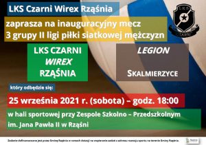 Zaproszenie na inauguracyjny II ligi piłki siatkowej mężczyzn