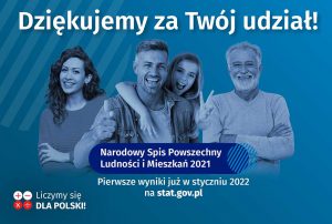 Dziękujemy za Twój udział w Narodowym Spisie Powszechnym 2021