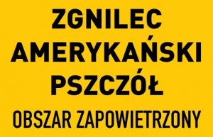 Informacja dla hodowców pszczół w związku z wystąpieniem ogniska choroby zakaźnej - zgnilec amerykański