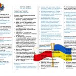 KPP Pajęczno - Ulotka informacyjna polsko-ukraińska, handel ludźmi-cyberzagrożenia