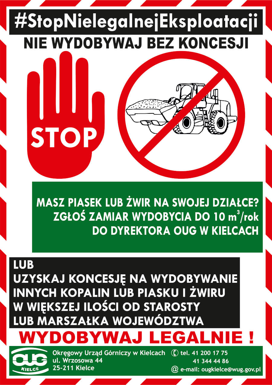 OUG Kielce informuje #StopNielegalnejEksploatacji