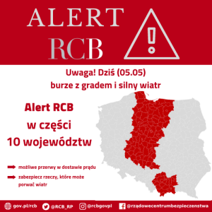 Alert RCB - burze (05.05.2024)