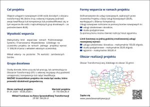 Projekt pn. Zawodowa Reaktywacja