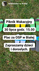 Piknik wakacyjny w Białej
