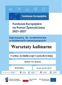 Warsztaty kulinarne w ramach programu FEPŻ 2021-2027