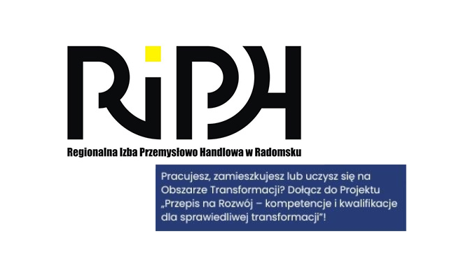 Projekt „Przepis na Rozwój – kompetencje i kwalifikacje dla sprawiedliwej transformacji”