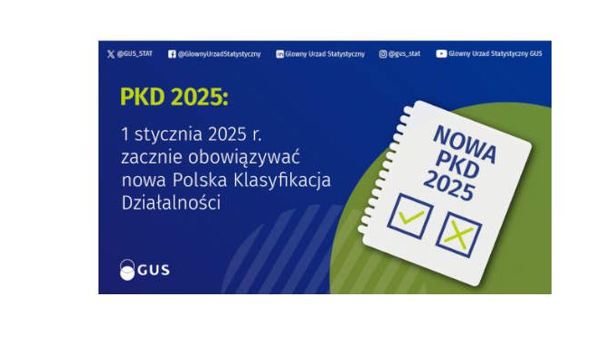 Nowa klasyfikacja PKD już od 1 stycznia 2025 r.