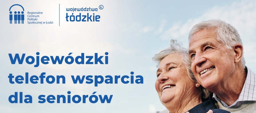 Plakat Wojewódzkiego Telefonu Wsparcia dla Seniorów