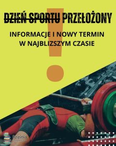 Uwaga! „Dzień sportu” przełożony