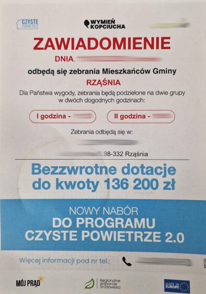 Uwaga na oferty dotyczące programu "Czyste powietrze"