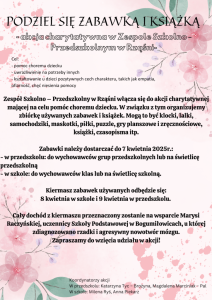 Akcja charytatywna w szkole w Rząśni