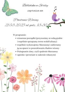 Powitanie wiosny z Biblioteką w Stróży