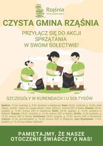 Akcja sprzątania „Czysta Gmina Rząśnia”