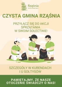 Akcja sprzątania "Czysta Gmina Rząśnia"