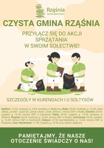 Akcja sprzątania "Czysta Gmina Rząśnia"