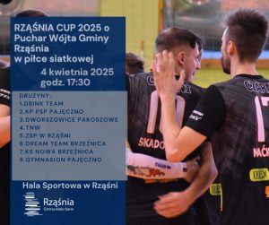 Już jutro! RZĄŚNIA CUP 2025 o Puchar Wójta Gminy w piłce siatkowej