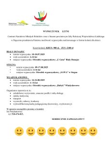 Kolonie letnie dla dzieci