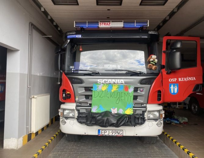 Straż Pożarna i Leśniczy w szkole w Rząśni
