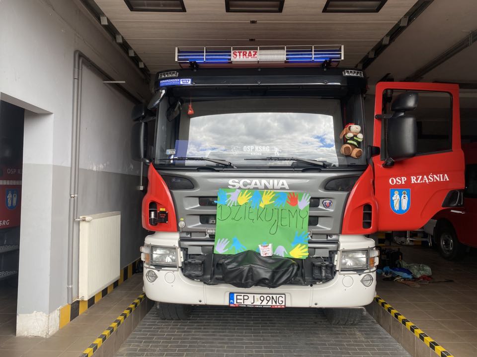 Straż Pożarna i Leśniczy w szkole w Rząśni