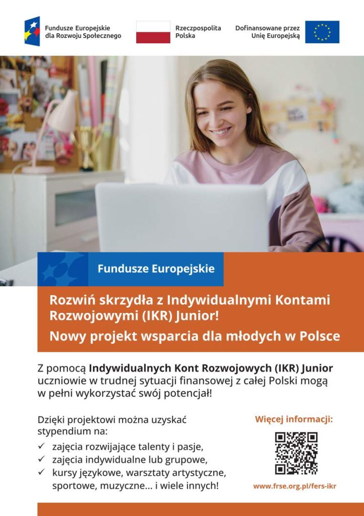 Indywidualne Konta Rozwojowe (IKR) Junior | Trwa nabór wniosków