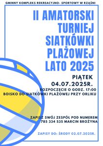 II Amatorski Turniej Siatkówki Plażowej