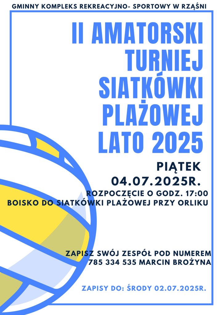II Amatorski Turniej Siatkówki Plażowej