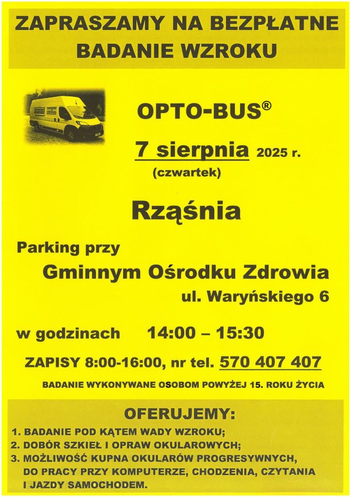 Bezpłatne badanie wzroku 