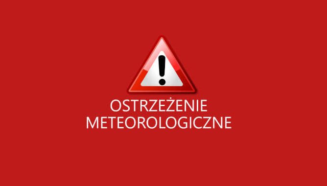 Ostrzeżenie o intensywnych opadach i burzach