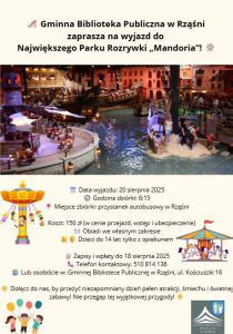 Wyjazd do parku rozrywki Mandoria