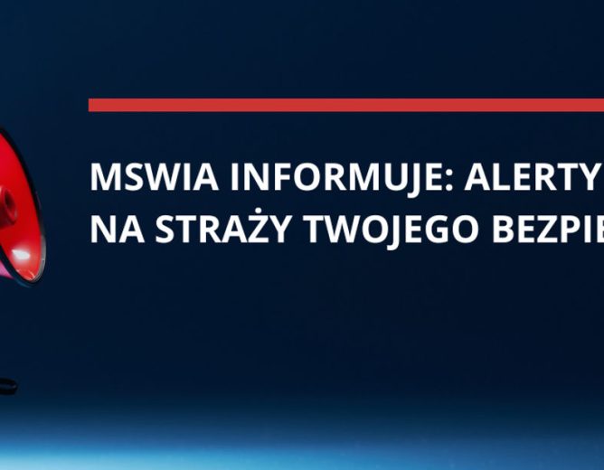 MSWiA informuje: alerty i syreny na straży Twojego bezpieczeństwa