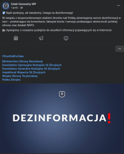 Bądź spokojny, ale świadomy. Uwaga na dezinformację!