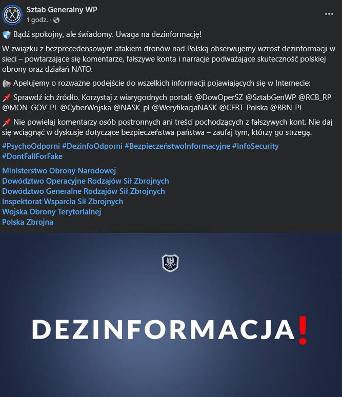 Bądź spokojny, ale świadomy. Uwaga na dezinformację!