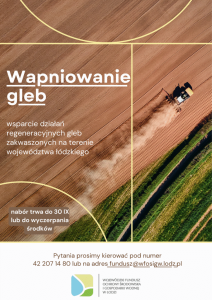 Wapnowanie gleb - przedłużony termin naboru wniosków