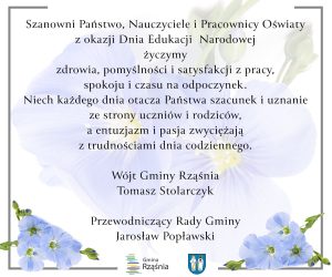 Życzenia z okazji Dnia Edukacji Narodowej