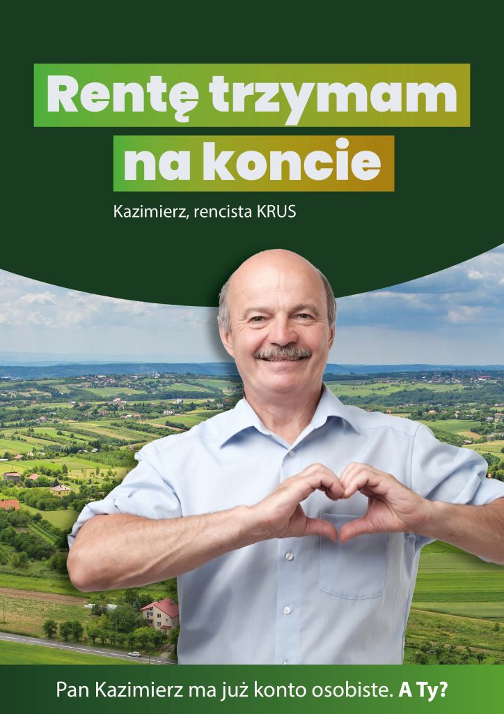 Emerytura bezpieczna na koncie. Nowa kampania informacyjna KRUS