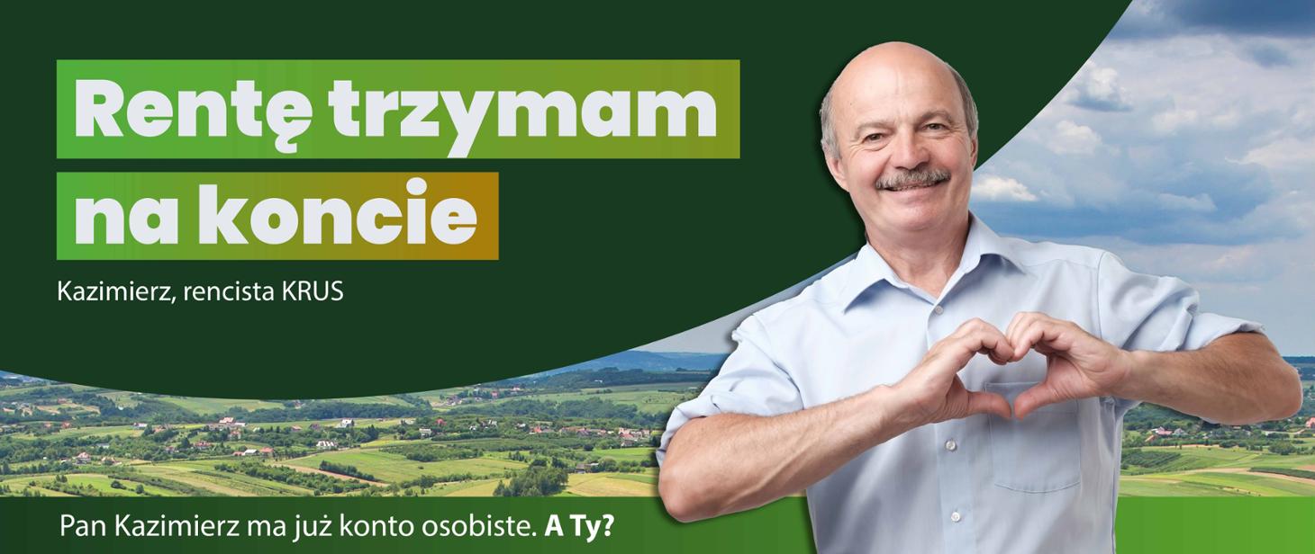 Emerytura bezpieczna na koncie. Nowa kampania informacyjna KRUS