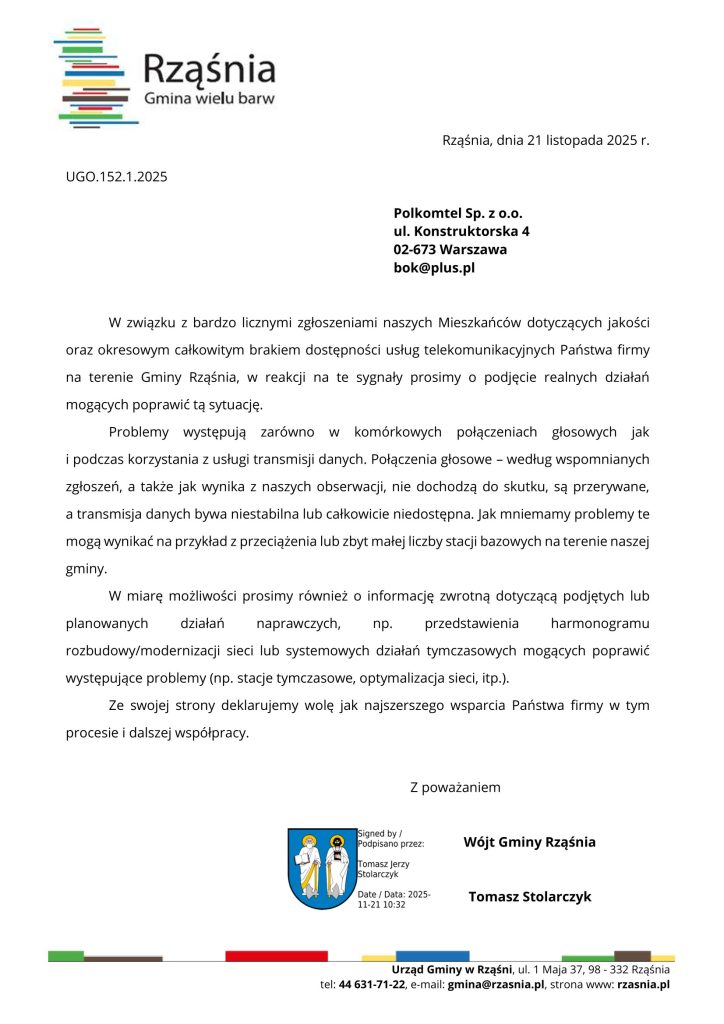 Problemy z zasięgiem sieci komórkowych