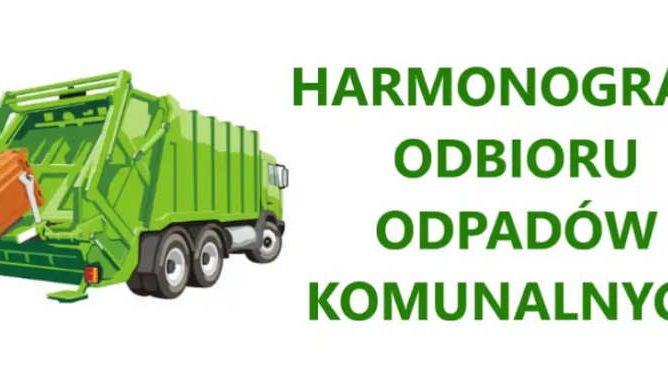Harmonogram wywozu odpadów na rok 2026