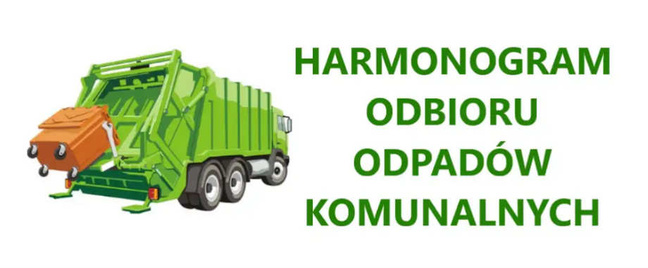 Harmonogram wywozu odpadów